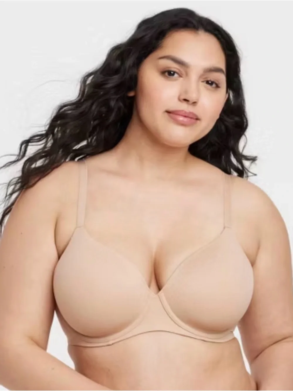 Auden The Icon Lightly Lined Everyday Beige Nude T-Shirt Bra Smooth Support 38B